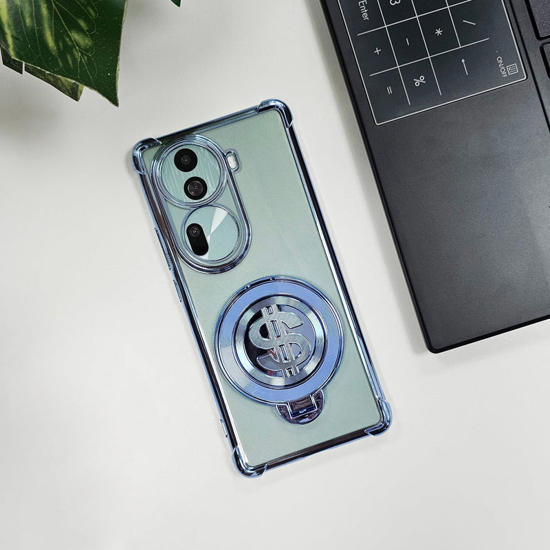 Oppo Reno 11 Pro 5G Four Corner Airbags 100% Original Astro Money Magnet Rotating Dollar Case