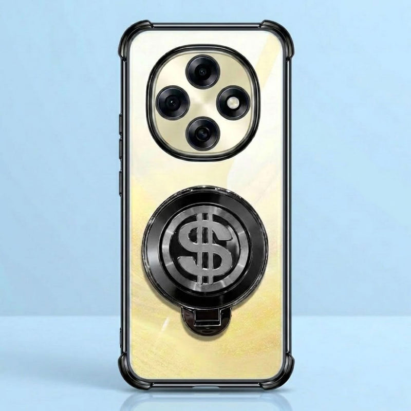 Oppo F31 Pro 5G Four Corner Airbags 100% Original Astro Money Magnet Rotating Dollar Case