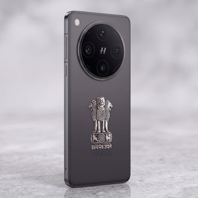 OPPO Find X8 Pro 5G Compatible Satyamev Jayate 3D Metal Emblem Sticker