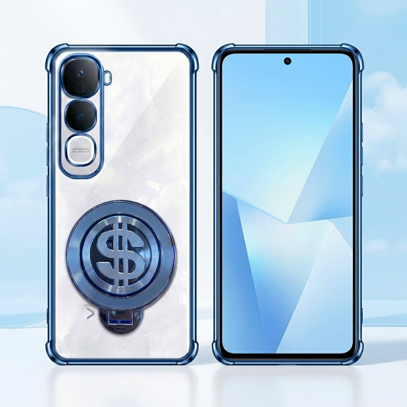 Vivo Y400 Pro 5G Four Corner Airbags 100% Original Astro Money Magnet Rotating Dollar Case