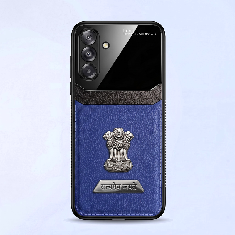 Samsung Galaxy A26 5G Satyamev Jayate 2-in-1 Emblem Leather Lens Protective Back Case