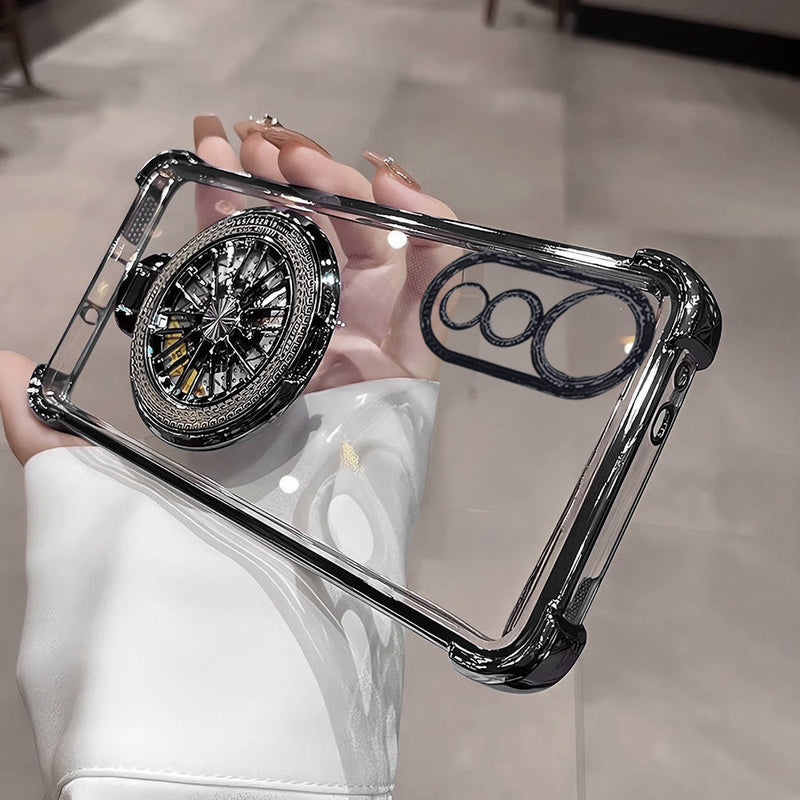 Vivo V40 Pro 5G Premium Stress Buster Wheel Rotating Shockproof Airbags Case