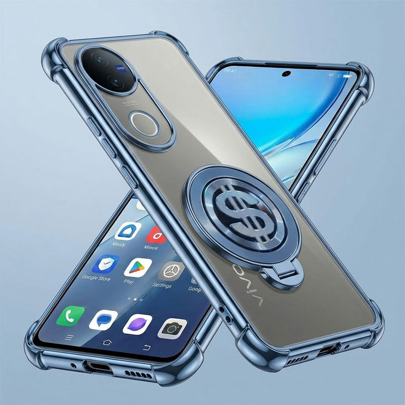 Vivo V50 5G Four Corner Airbags 100% Original Astro Money Magnet Rotating Dollar Case