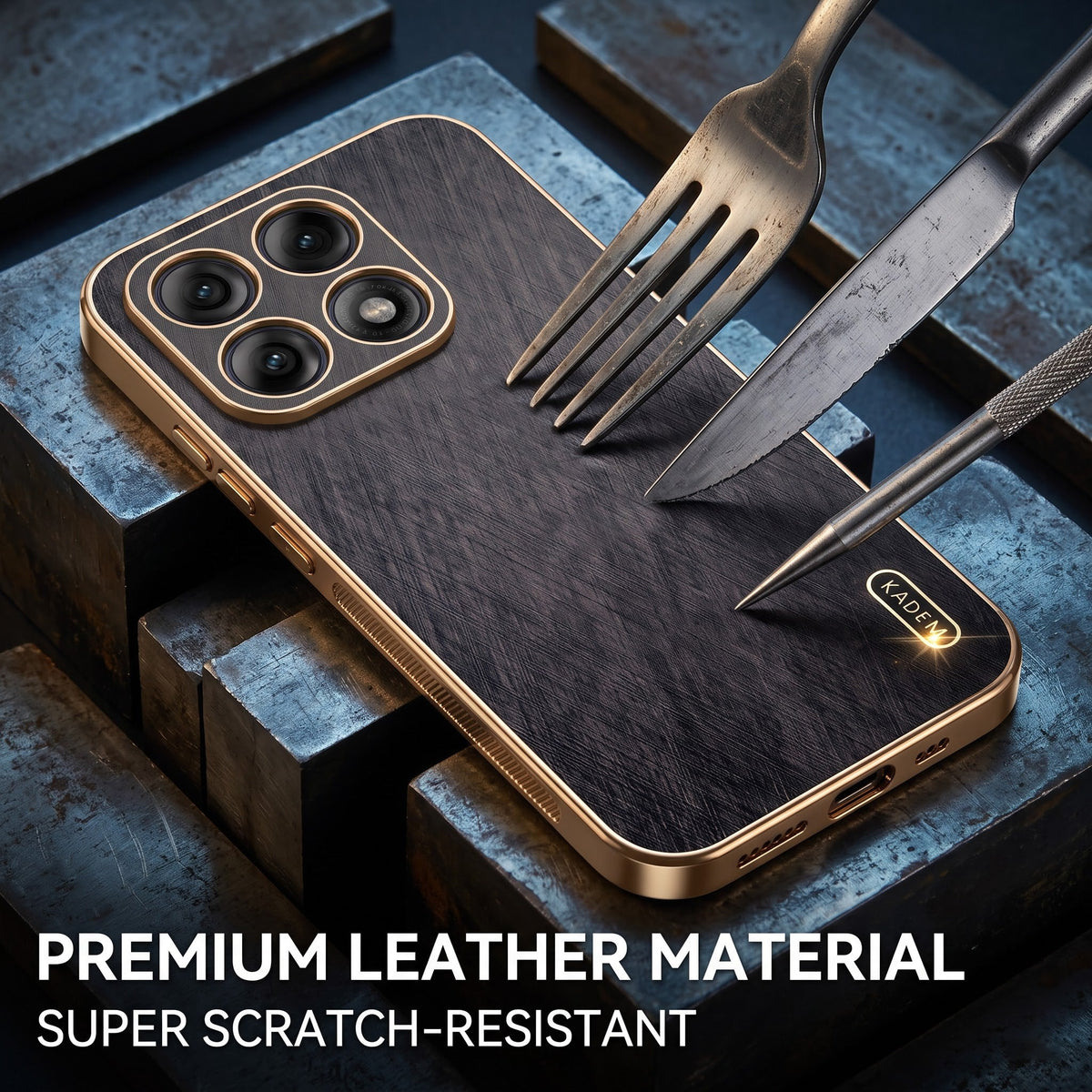 Motorola Edge 70 Pro 5G Premium Electroplated Frame Gold Thread Pattern Soft Case