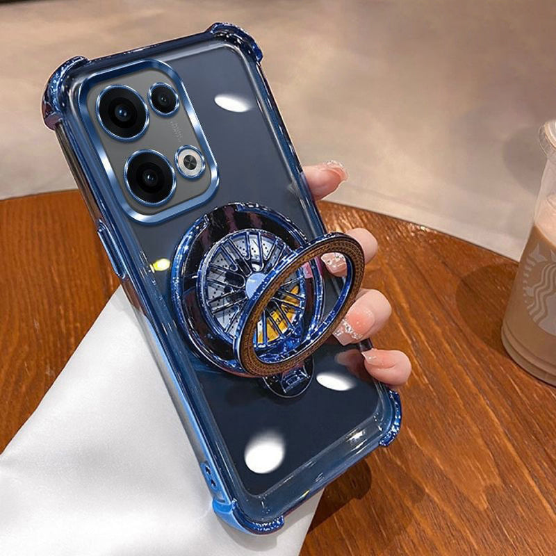 Oppo Reno 13 5G Premium Stress Buster Wheel Rotating Shockproof Airbags Case