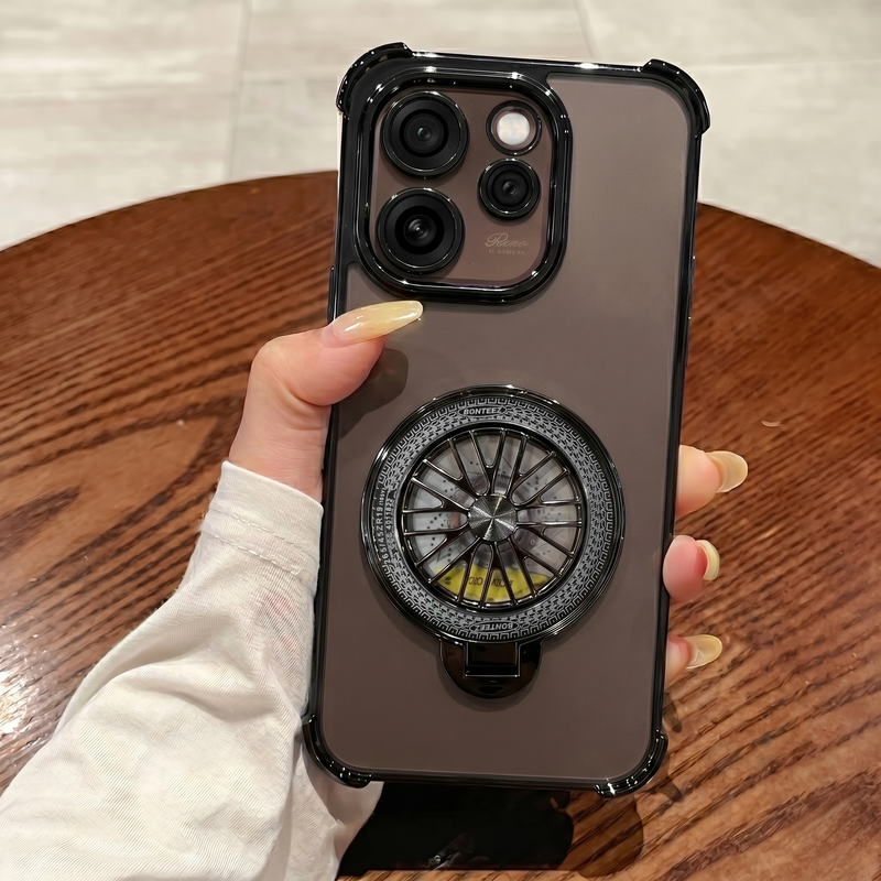 Oppo Reno 15 Pro Mini 5G Premium Stress Buster Wheel Rotating Shockproof Airbags Case