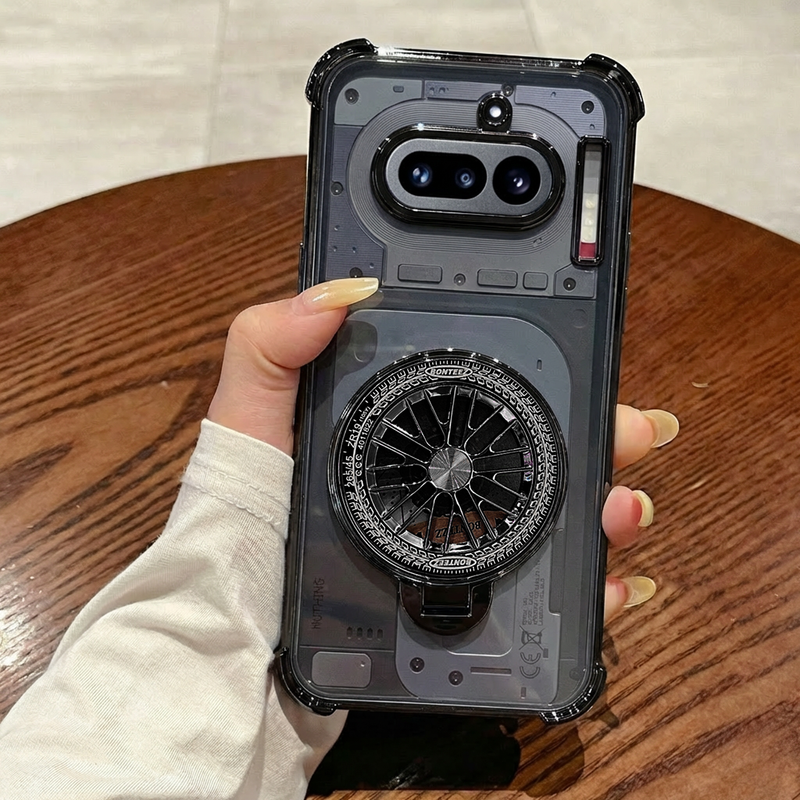 Nothing Phone 4a 5G Premium Stress Buster Wheel Rotating ShockproofΒ AirbagsΒ Case