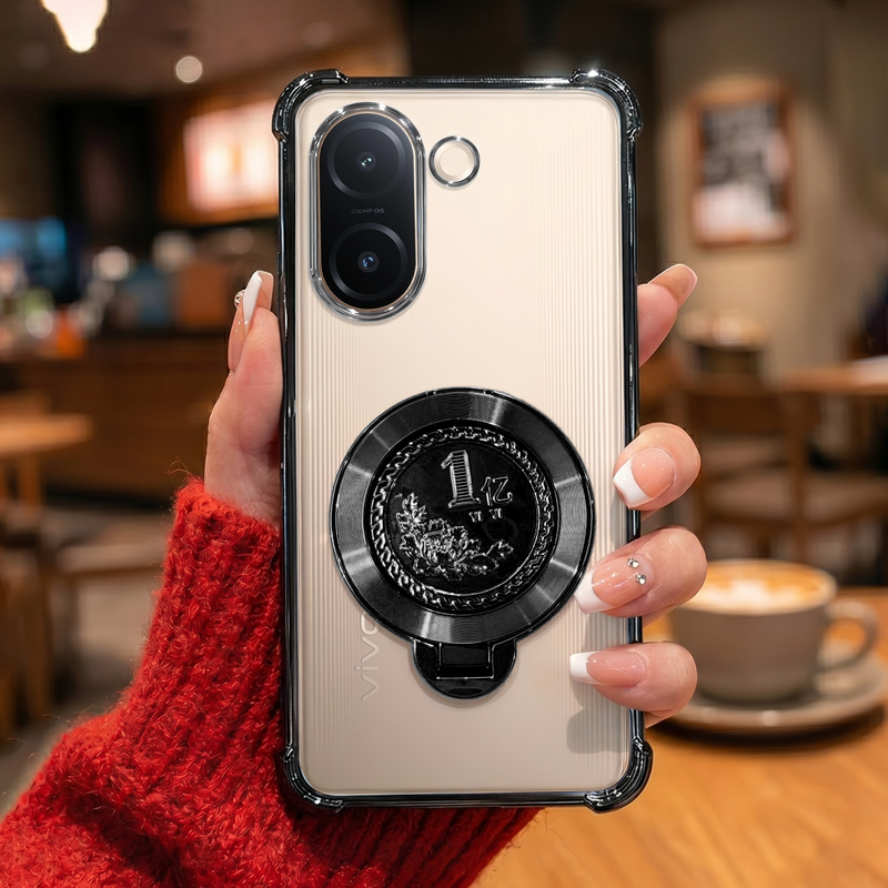 Vivo V60e 5G Premium Billion Wheel Rotating Shockproof Airbags Case