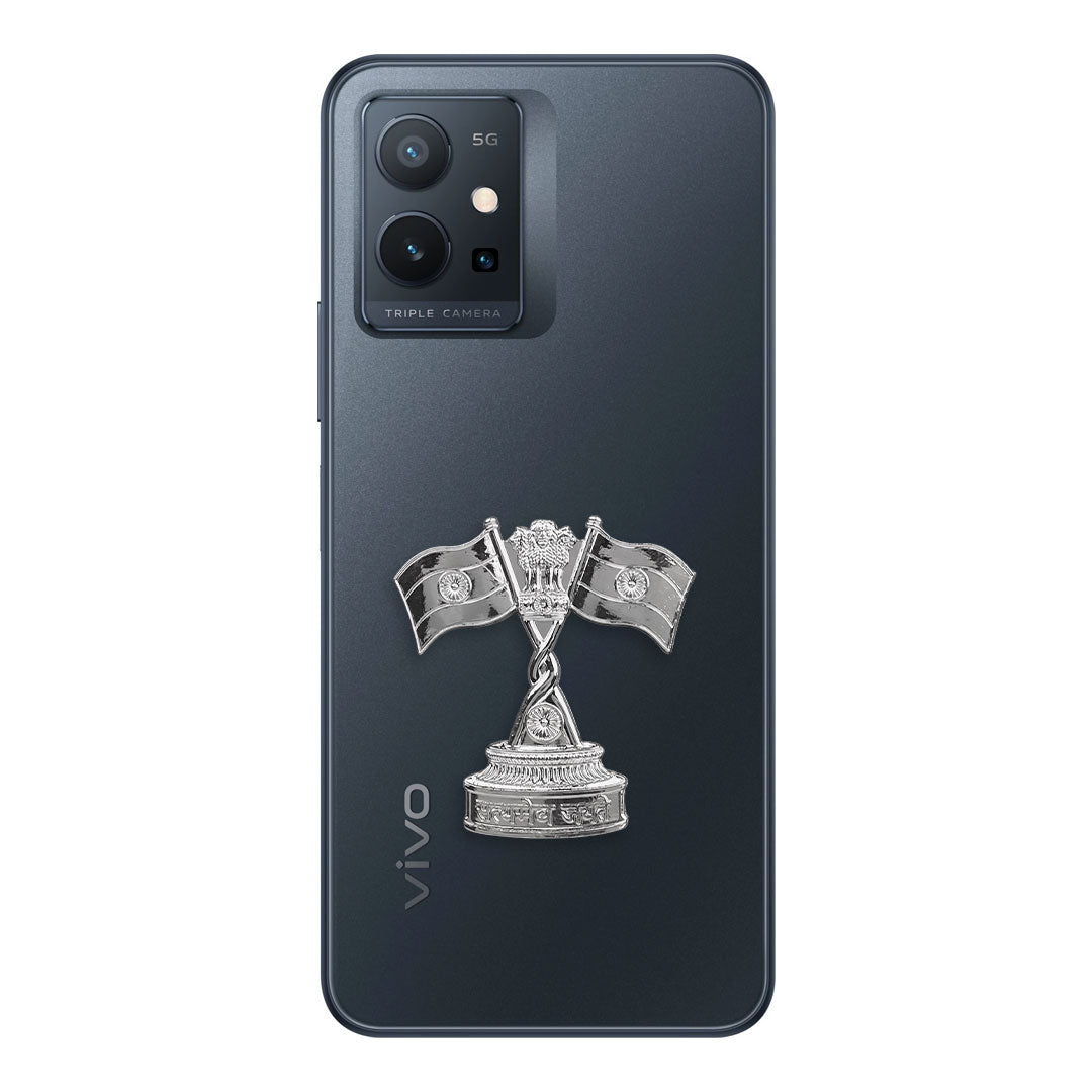 Vivo T1 5G Compatible Satyamev Jayate 3D Metal Emblem Sticker