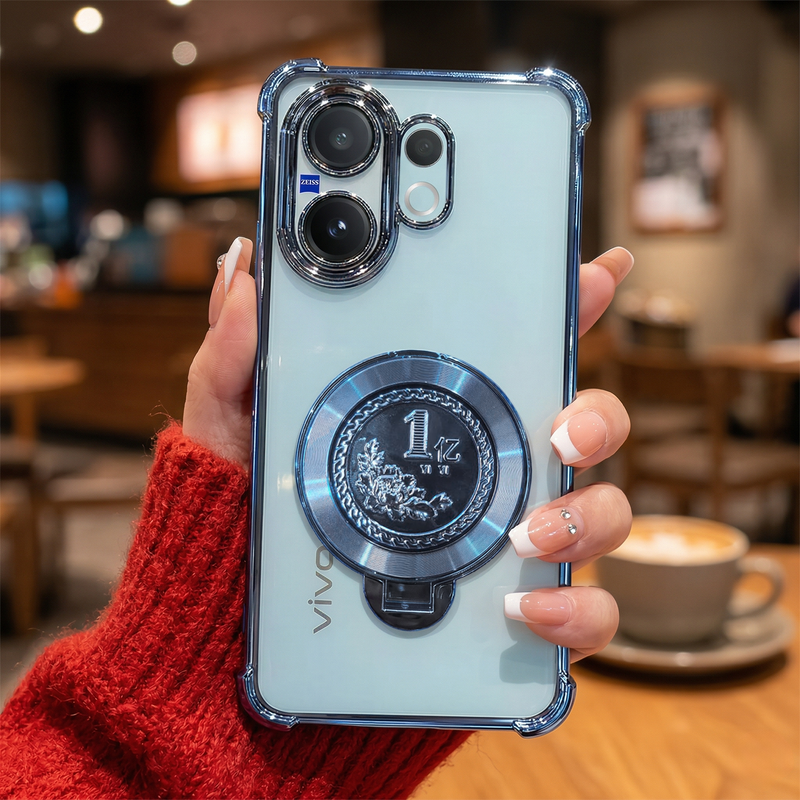 Vivo X200 FE 5G Premium Billion Wheel Rotating Shockproof Airbags Case