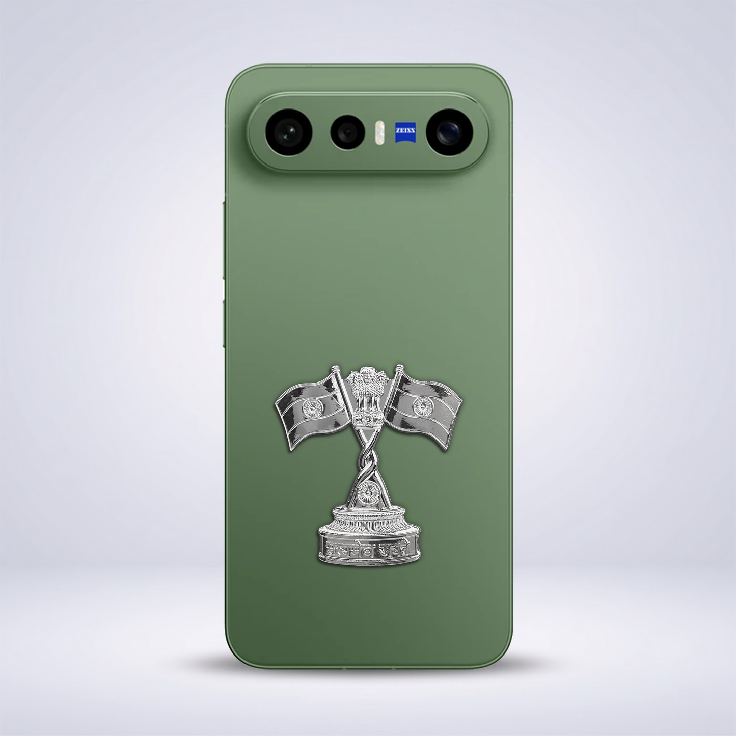 Vivo X300 FE 5G Compatible Satyamev Jayate 3D Metal Emblem Sticker