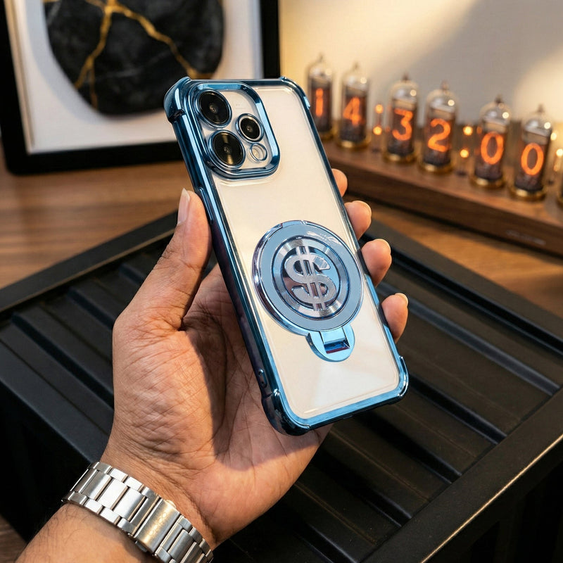 Oppo Reno 15 5G Four Corner Airbags 100% Original Astro Money Magnet Rotating Dollar Case