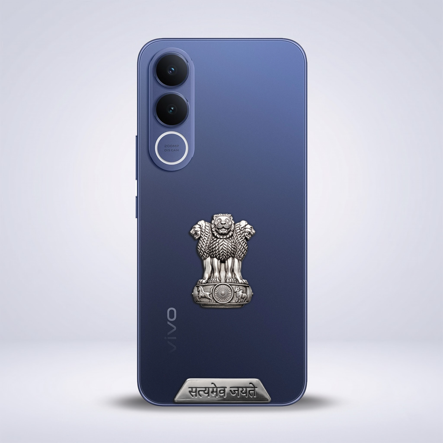 Vivo V70 FE 5G Compatible Satyamev Jayate 3D Metal Emblem Sticker
