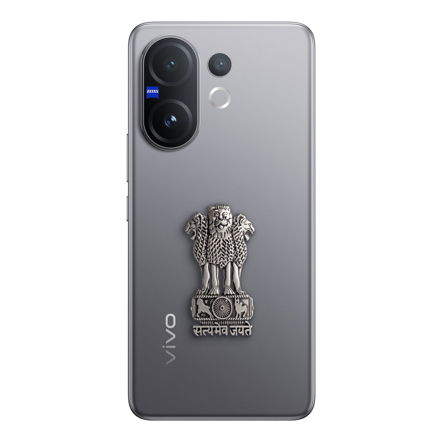 Vivo V60 5G Compatible Satyamev Jayate 3D Metal Emblem Sticker