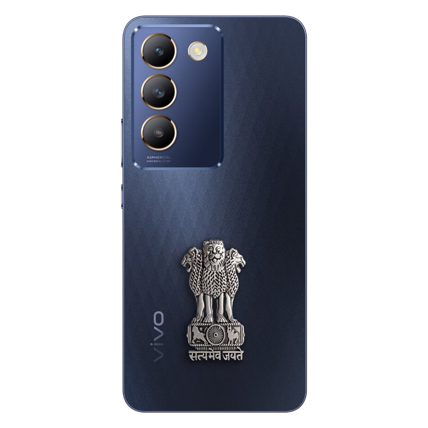 Vivo Y200e 5G Compatible Satyamev Jayate 3D Metal Emblem Sticker