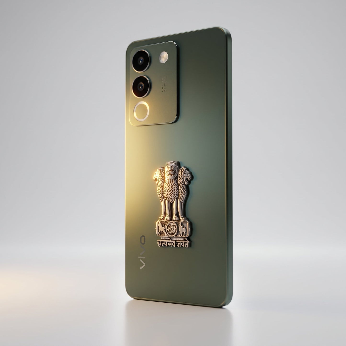 Vivo Y200 5G Compatible Satyamev Jayate 3D Metal Emblem Sticker