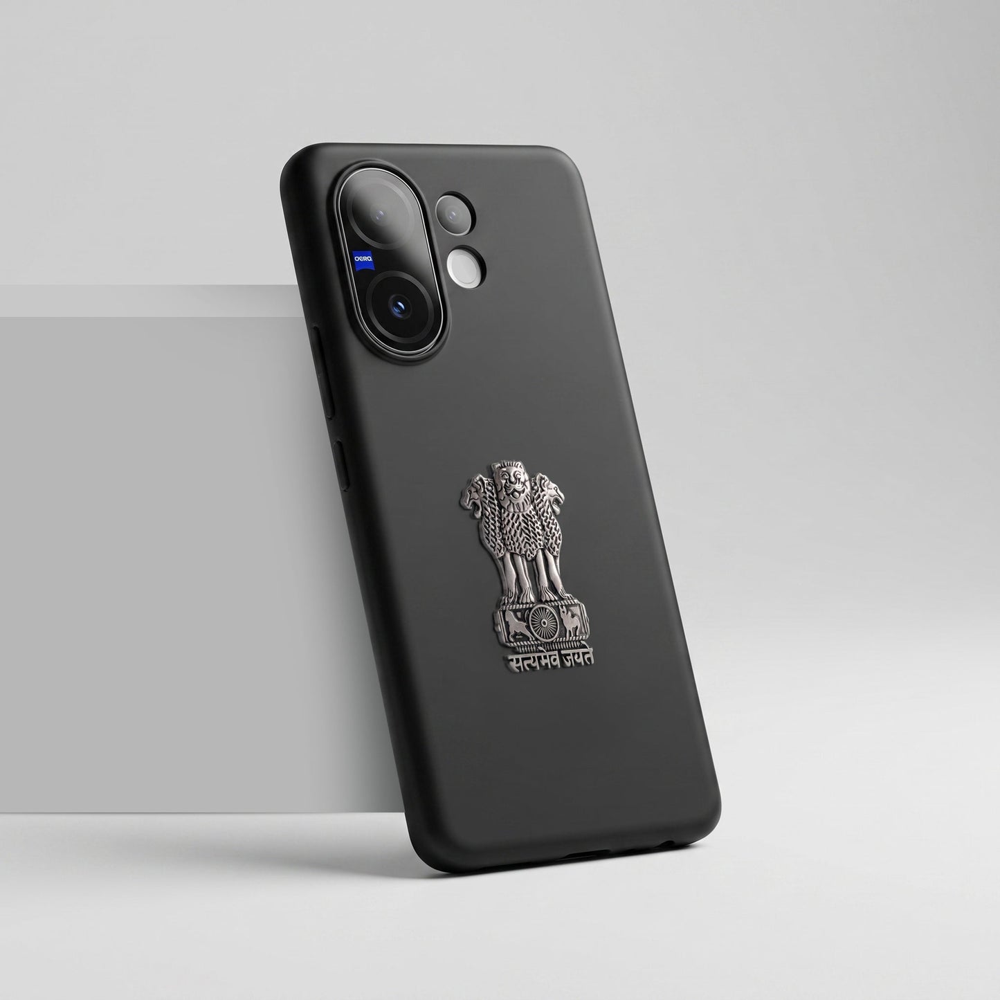 Vivo V60 5G Compatible Satyamev Jayate 3D Metal Emblem Sticker