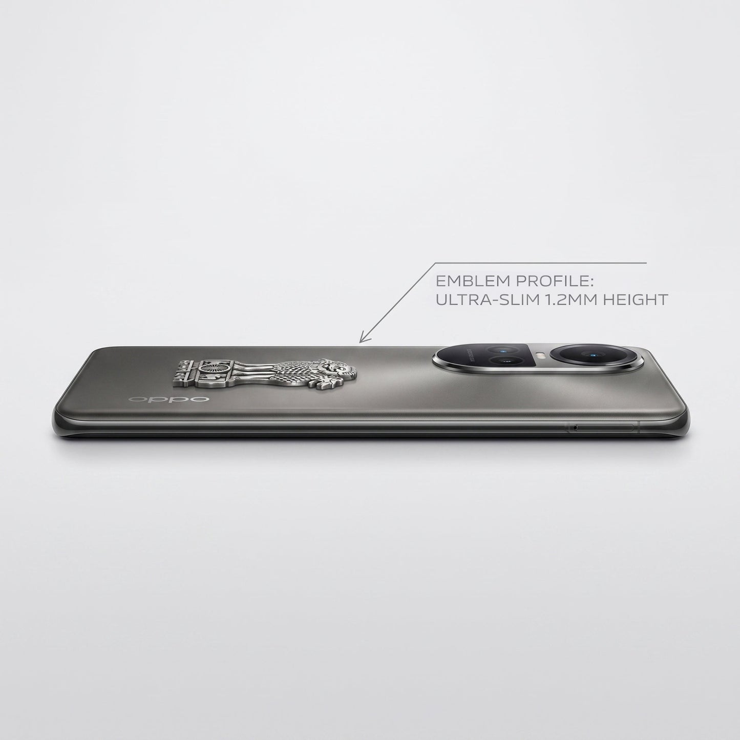 Oppo Reno 10 5G Compatible Satyamev Jayate 3D Metal Emblem Sticker