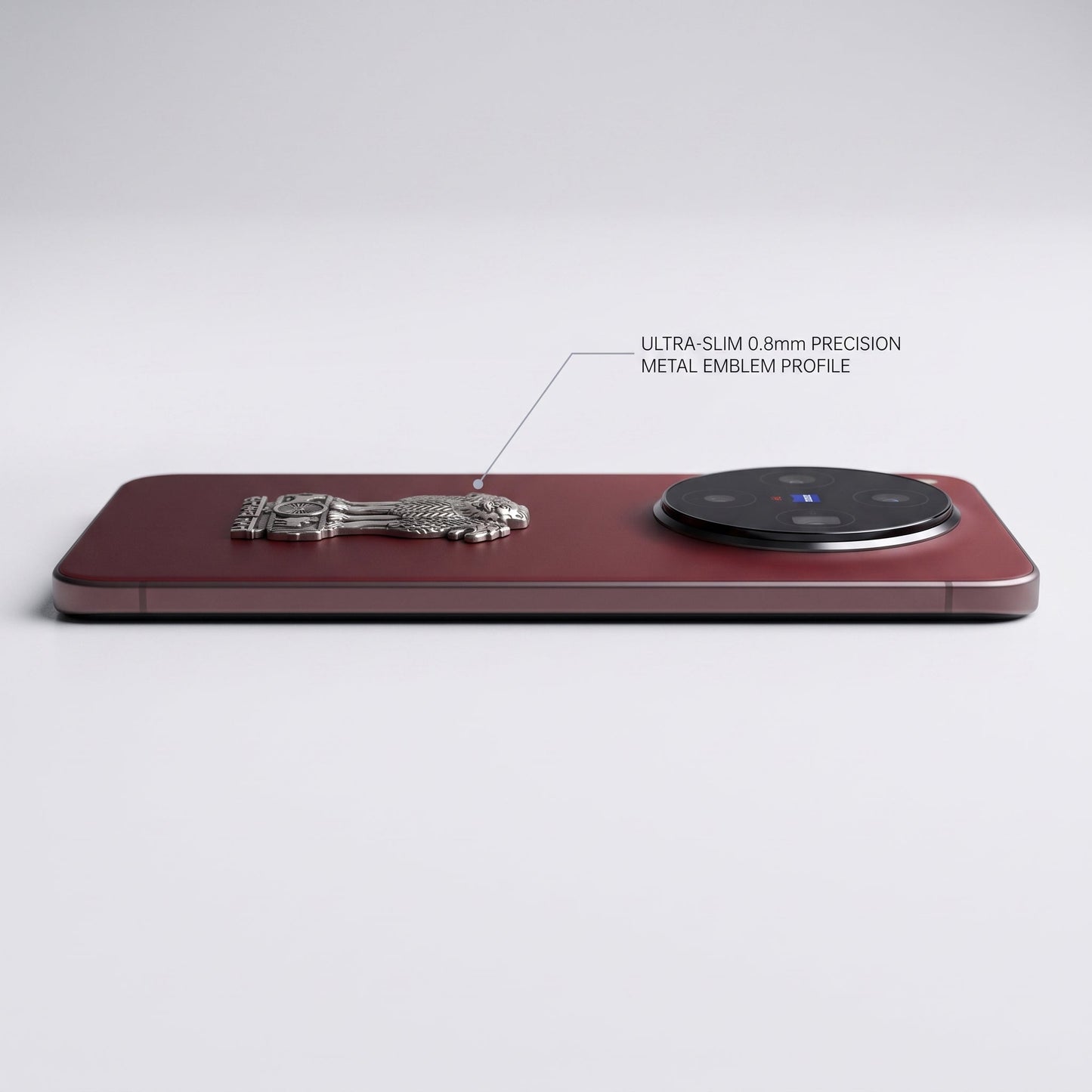 Vivo X300 5G Compatible Satyamev Jayate 3D Metal Emblem Sticker