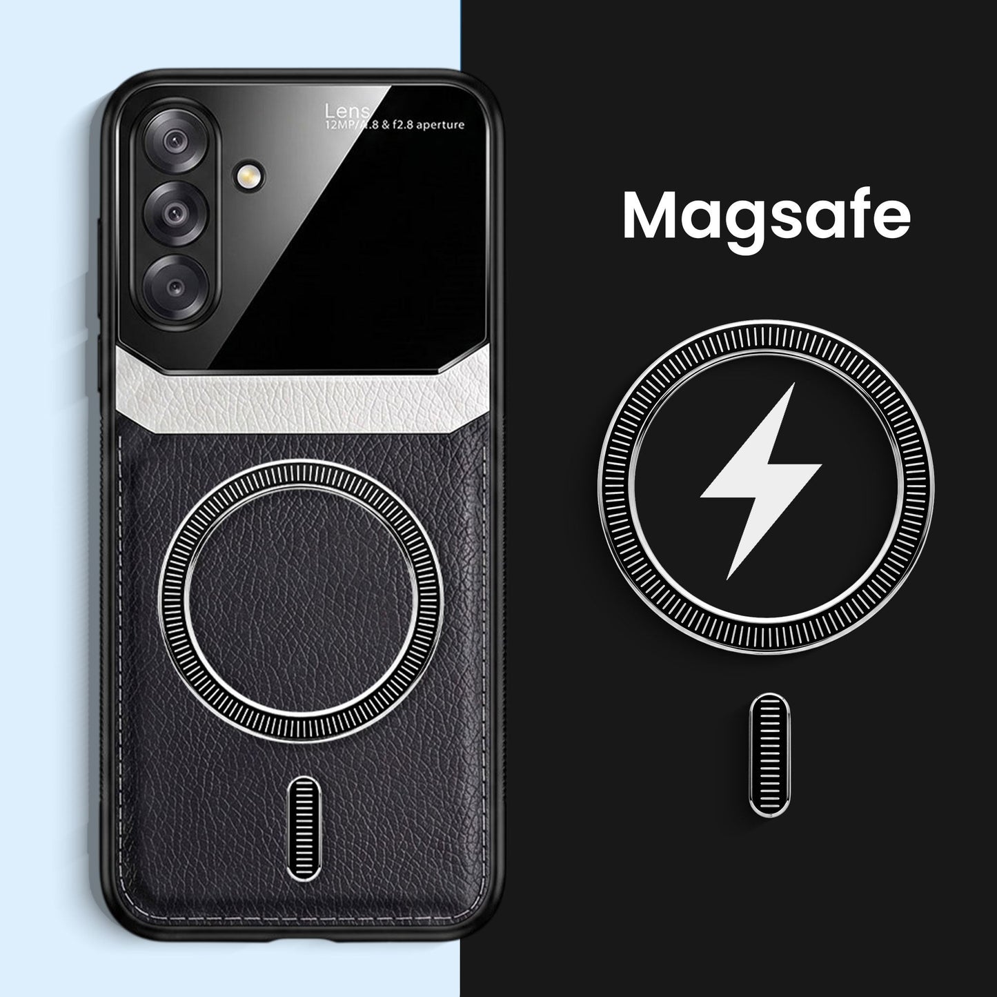 Samsung Galaxy A26 5G Premium Magsafe Magnetic Leather Lens Protective Case