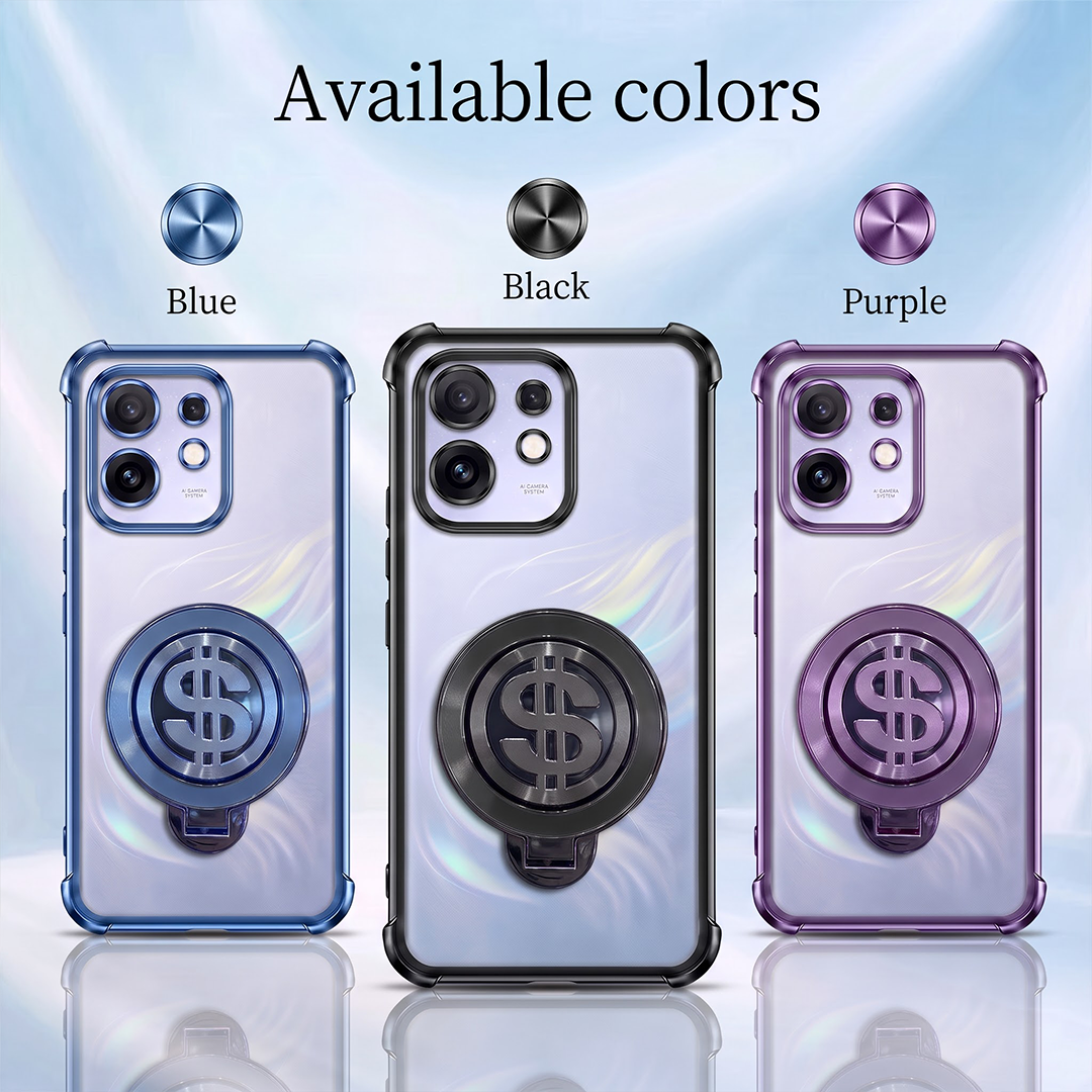 Oppo Reno 16 5G Four Corner Airbags 100% Original Astro Money Magnet Rotating Dollar Case