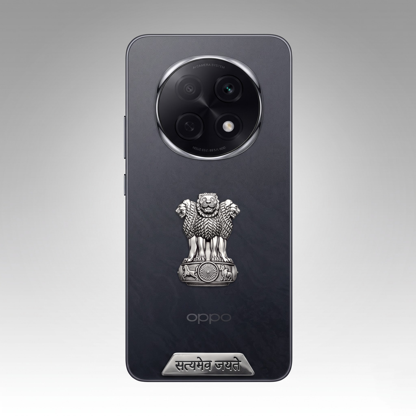 Oppo F29 Pro 5G Compatible Satyamev Jayate 3D Metal Emblem Sticker