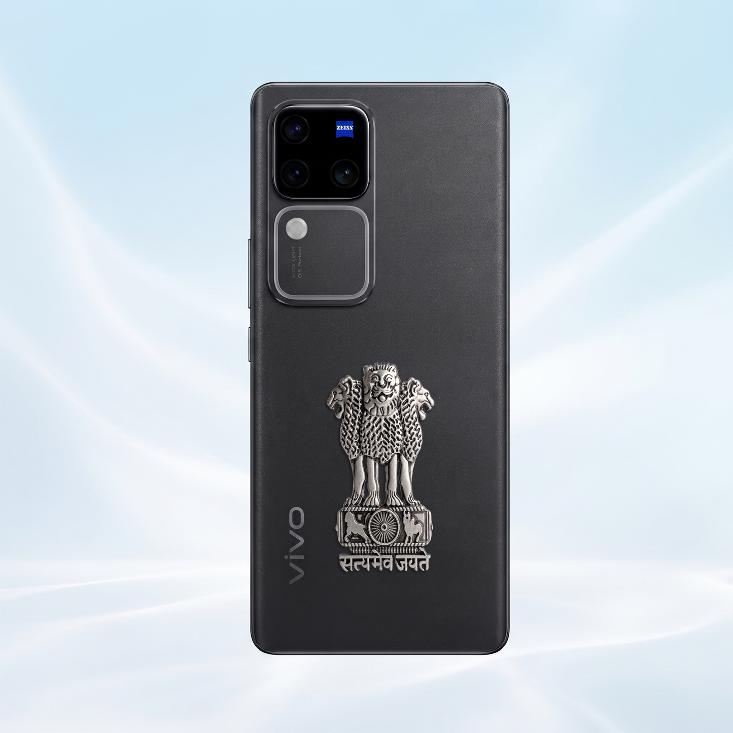 Vivo V30 5G Compatible Satyamev Jayate 3D Metal Emblem Sticker