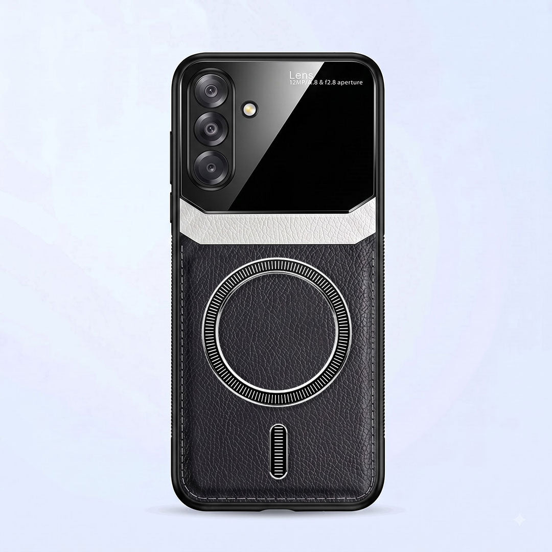Samsung Galaxy A26 5G Premium Magsafe Magnetic Leather Lens Protective Case