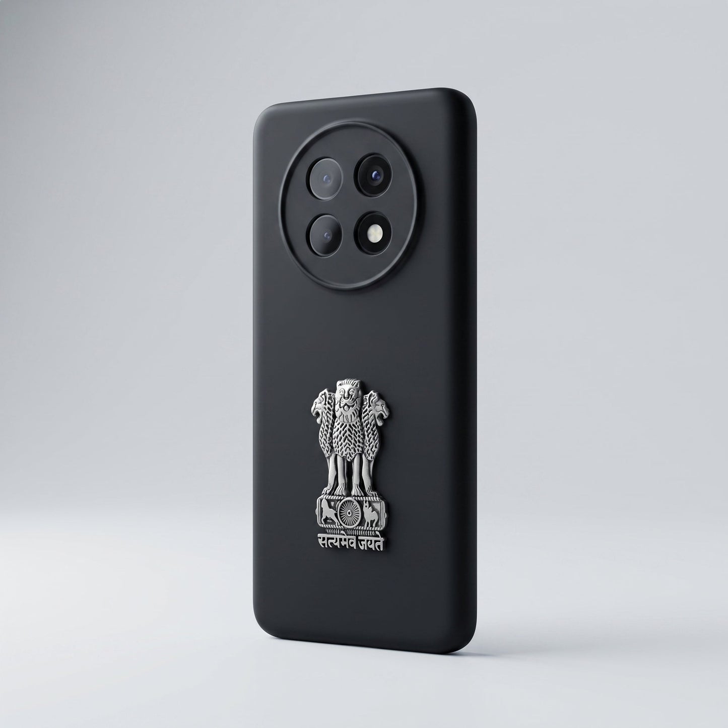 Oppo F31 Pro Plus 5G Compatible Satyamev Jayate 3D Metal Emblem Sticker