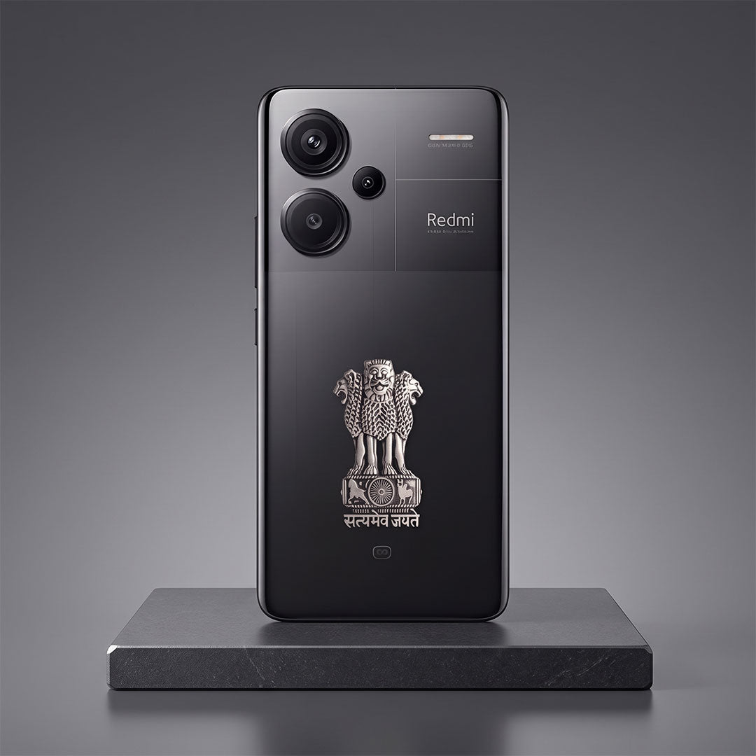 Redmi Note 13 Pro+ 5G Compatible Satyamev Jayate 3D Metal Emblem Sticker