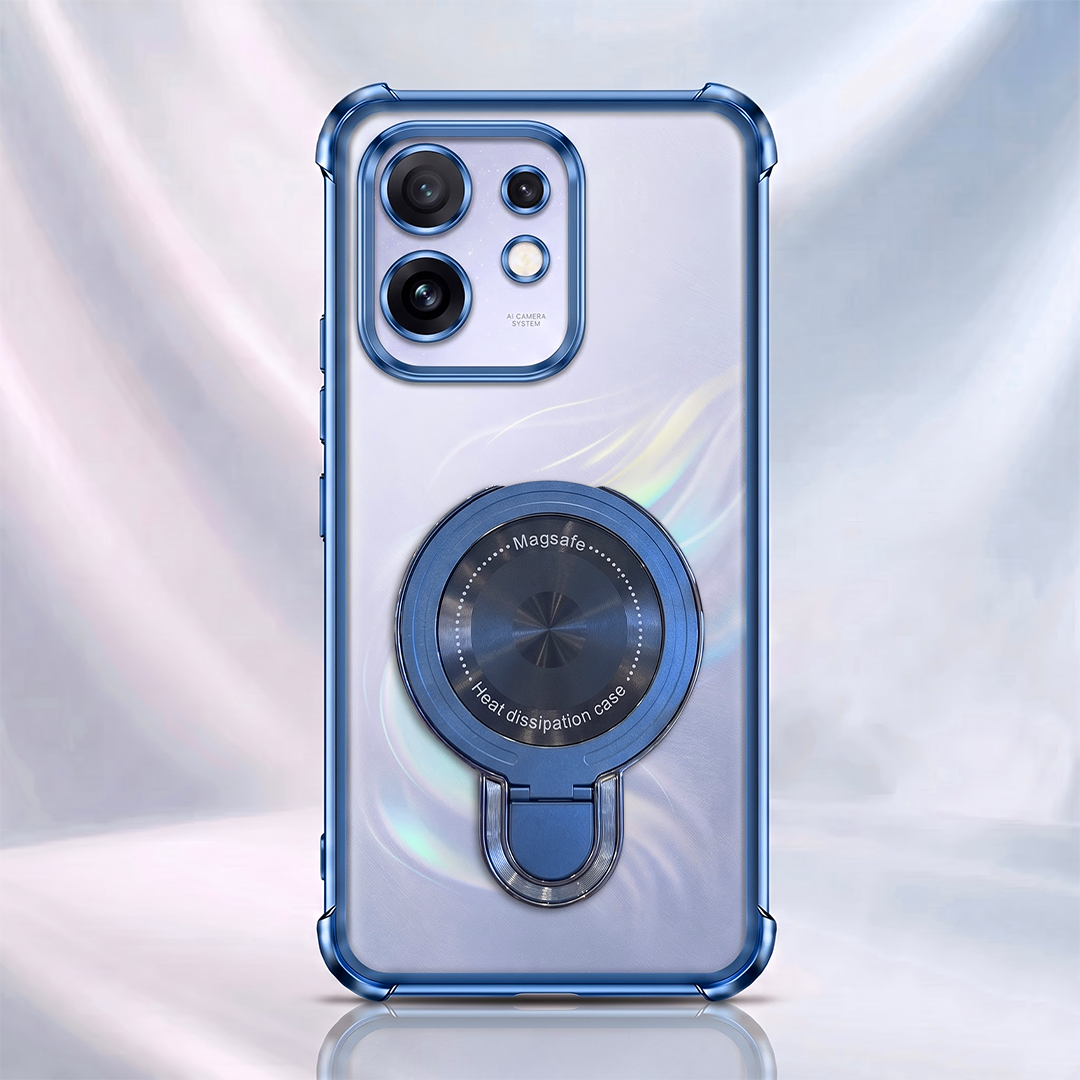 Oppo Reno 16 5G Luxury Four Corner Invincible Bracket Ring Stand Case
