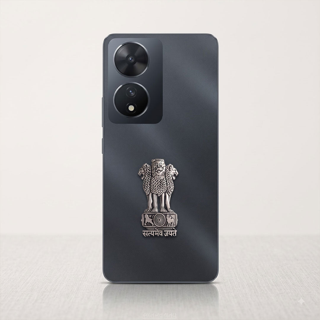 Vivo T2 5G Compatible Satyamev Jayate 3D Metal Emblem Sticker