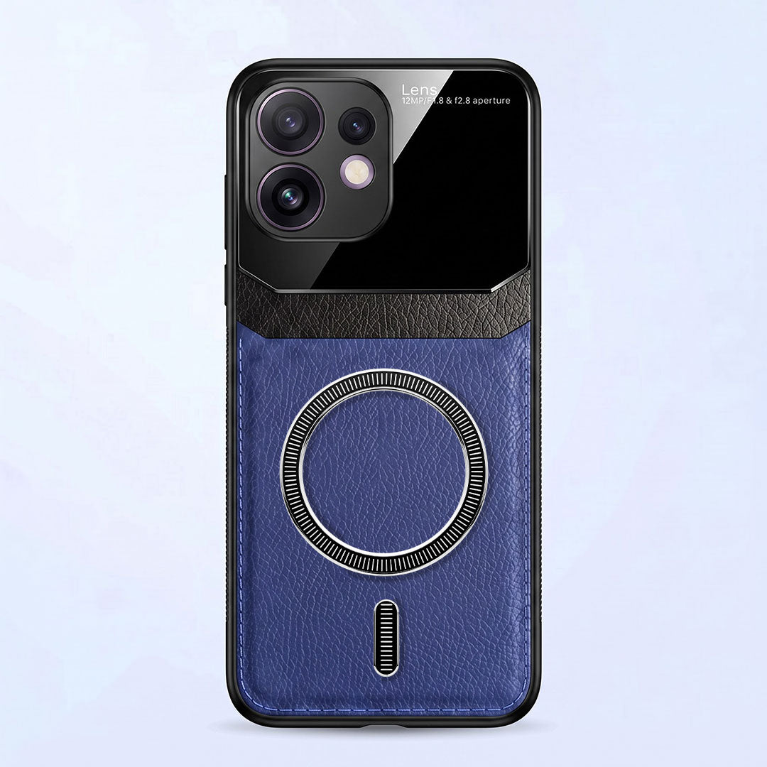 Oppo Reno 16 5G Premium Magsafe Magnetic Leather Lens Protective Case
