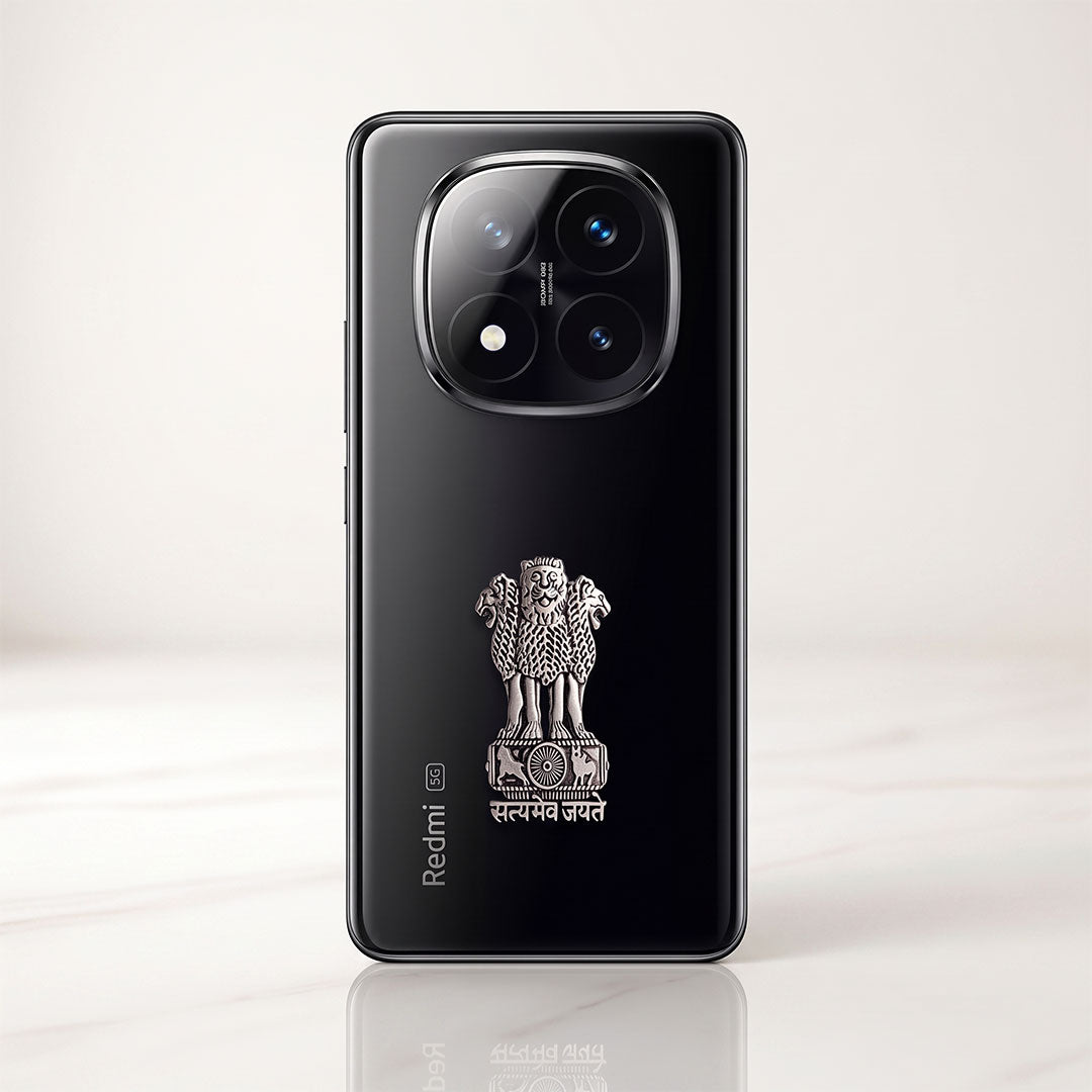 Redmi Note 14 Pro+ 5G Compatible Satyamev Jayate 3D Metal Emblem Sticker