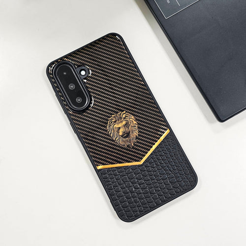 Samsung Galaxy A36 5G Luxury Lion Pattern Leather And Liquid Silicone Case (Buy 1 Get 1 Surprise Cover)