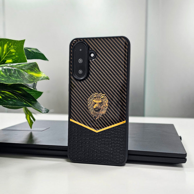 Samsung Galaxy A36 5G Luxury Lion Pattern Leather And Liquid Silicone Case (Buy 1 Get 1 Surprise Cover)