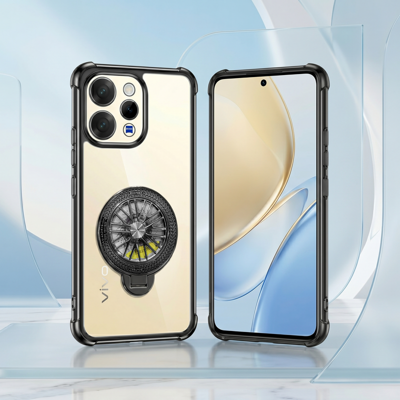 Vivo V70 5G Premium Stress Buster Wheel Rotating Shockproof Airbags Case