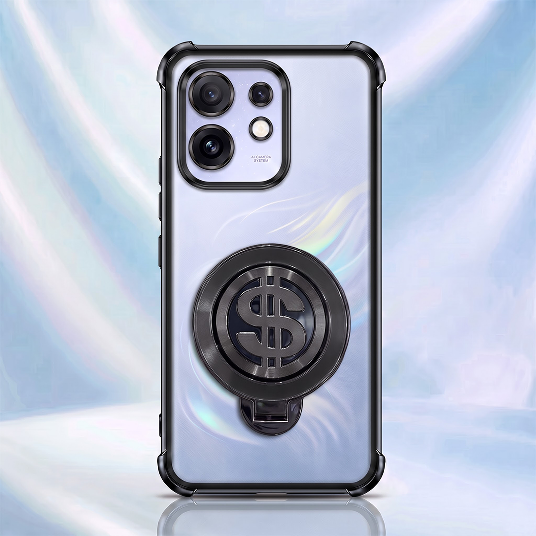 Oppo Reno 16 5G Four Corner Airbags 100% Original Astro Money Magnet Rotating Dollar Case