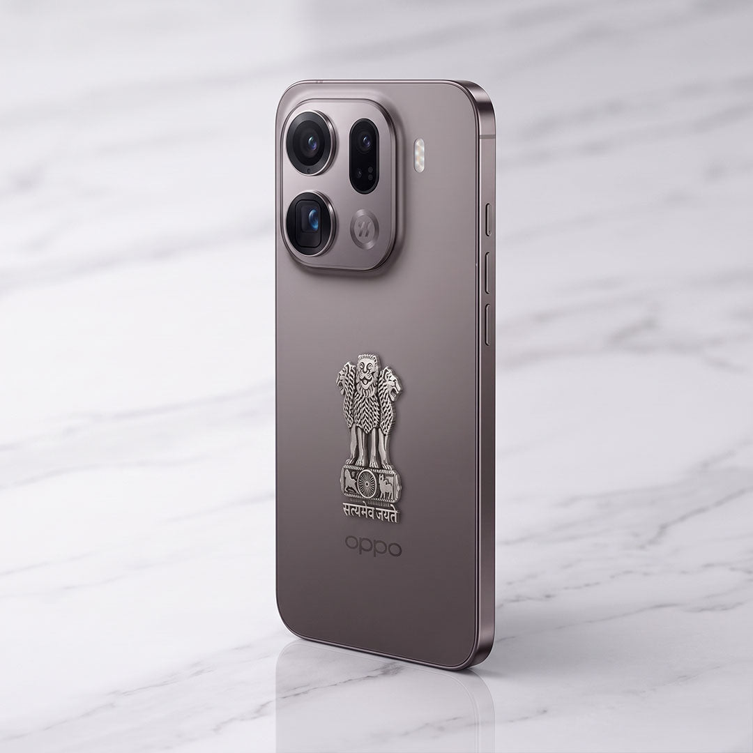 Oppo Find X9 Pro 5G Compatible Satyamev Jayate 3D Metal Emblem Sticker