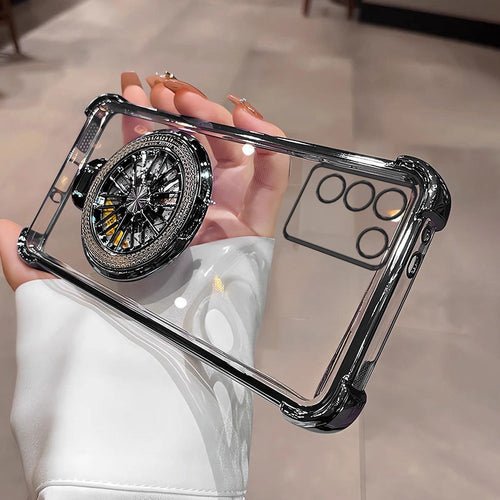 Vivo Y200 5G Premium Stress Buster Wheel Rotating Shockproof Airbags Case