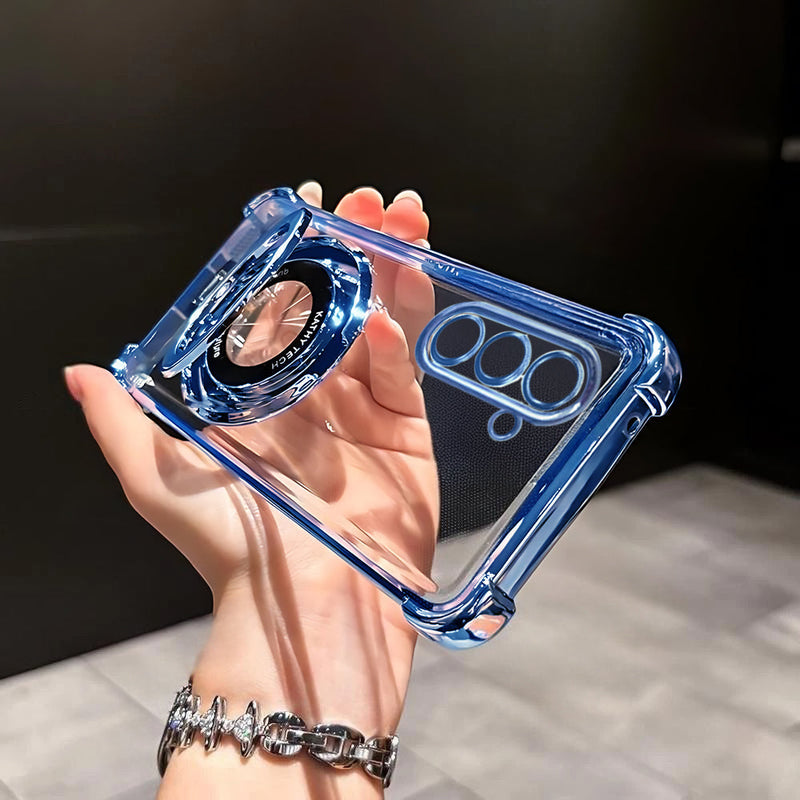 Samsung Galaxy A56 5G Original Luxury Magnifier Ring Stand Shockproof Airbags Corner Case