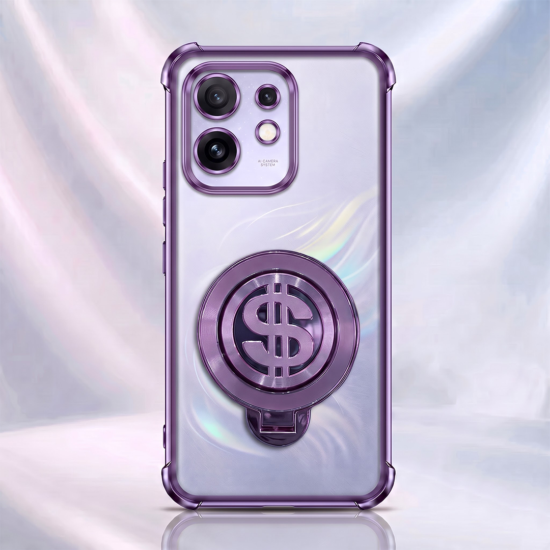 Oppo Reno 16 5G Four Corner Airbags 100% Original Astro Money Magnet Rotating Dollar Case