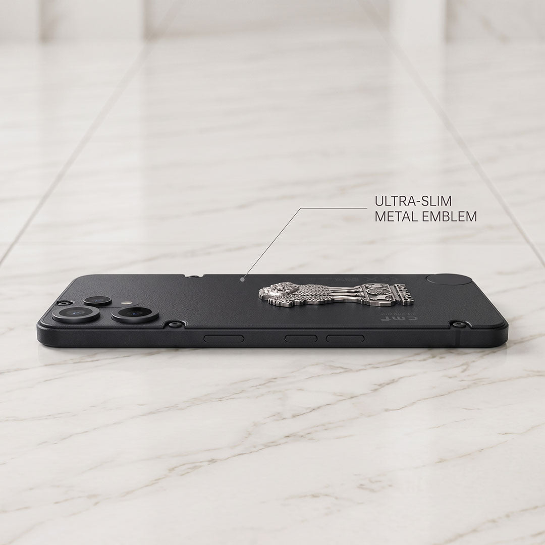 Nothing Phone 2 Pro 5G Compatible Satyamev Jayate 3D Metal Emblem Sticker