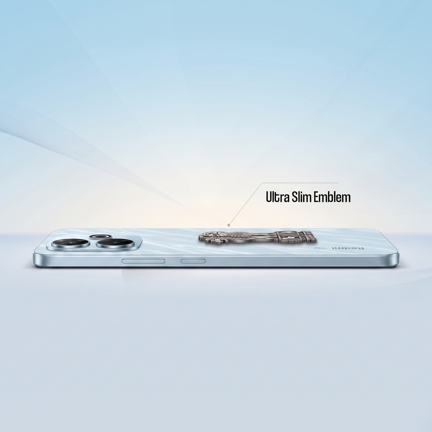 Redmi 13 5G Compatible Satyamev Jayate 3D Metal Emblem Sticker