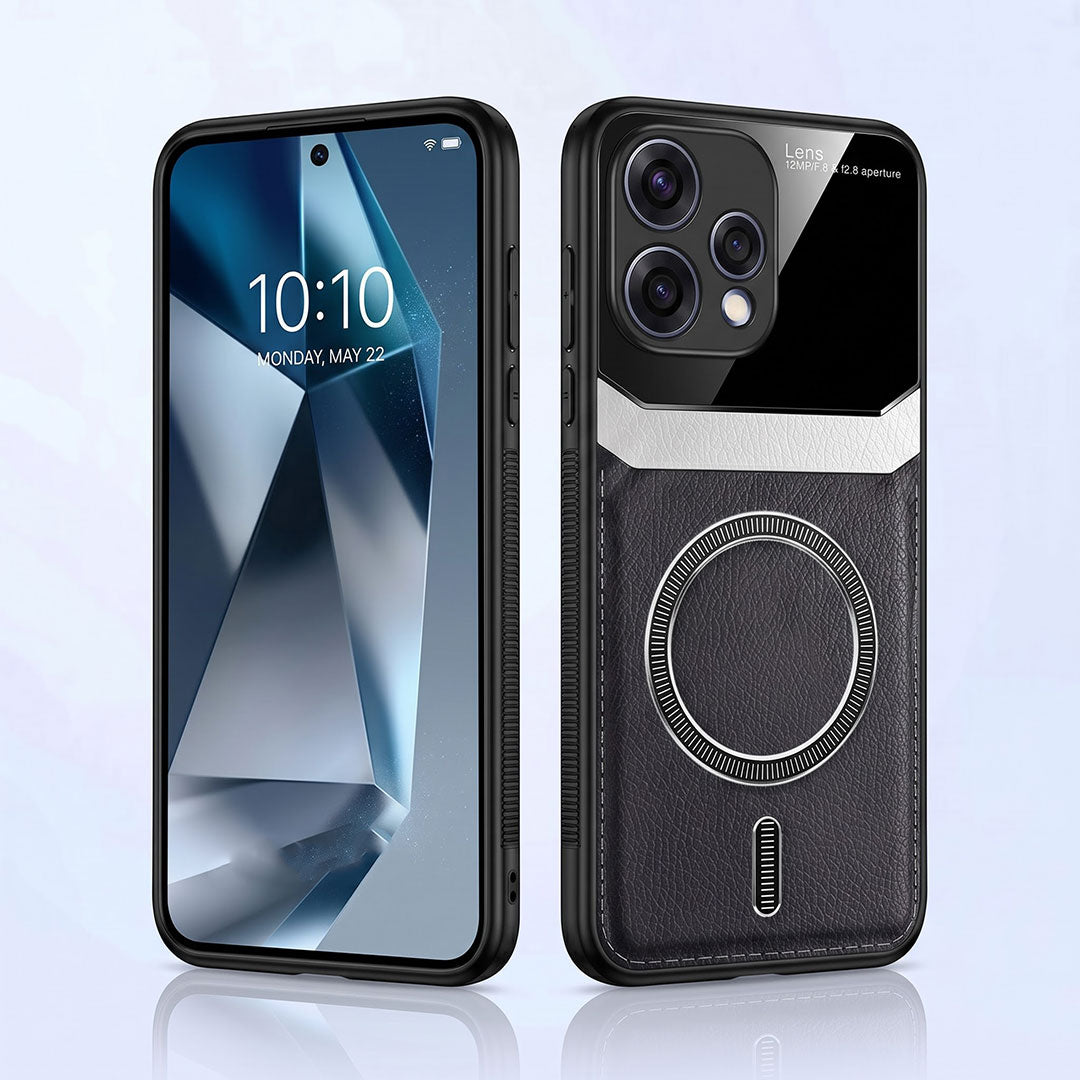 Oppo Reno 15 5G Premium Magsafe Magnetic Leather Lens Protective Case