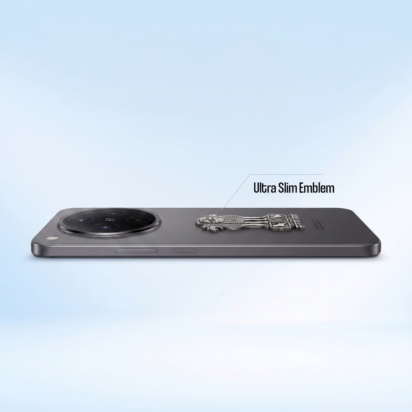 OPPO Find X8 5G Compatible Satyamev Jayate 3D Metal Emblem Sticker