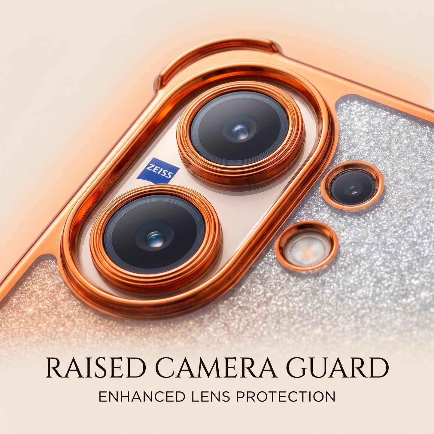 Vivo V60 5G Stress Buster Wheel Rotating Shimmer Airbag Cosmic Orange Case