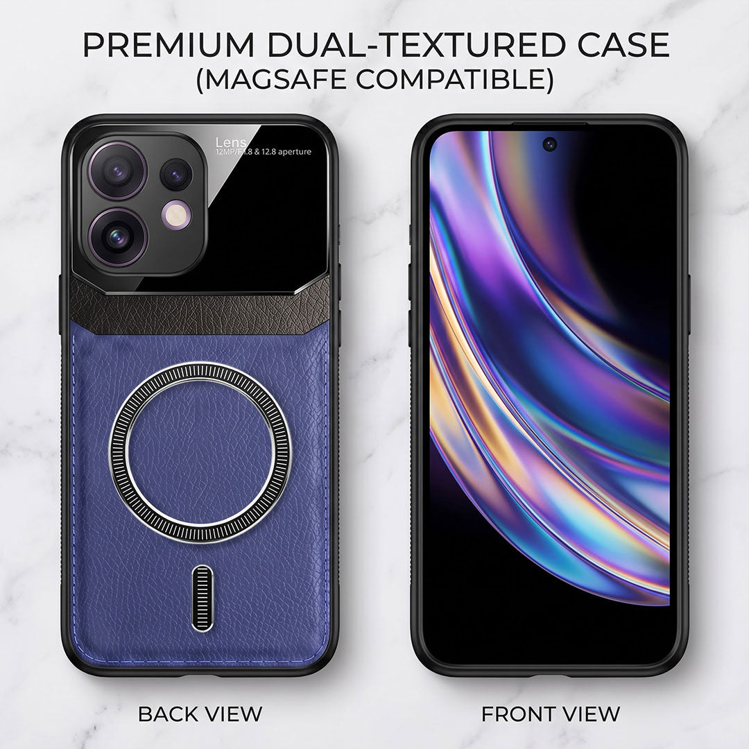 Oppo Reno 16 5G Premium Magsafe Magnetic Leather Lens Protective Case