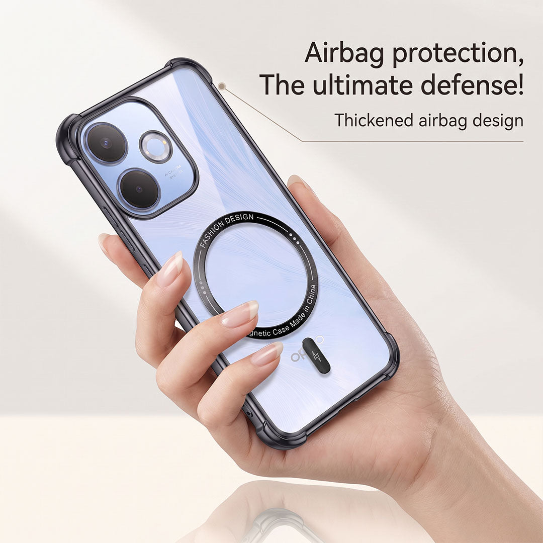Oppo A5 Pro 5G Premium Magnetic MagSafe Shockproof Airbag Case (2.O)