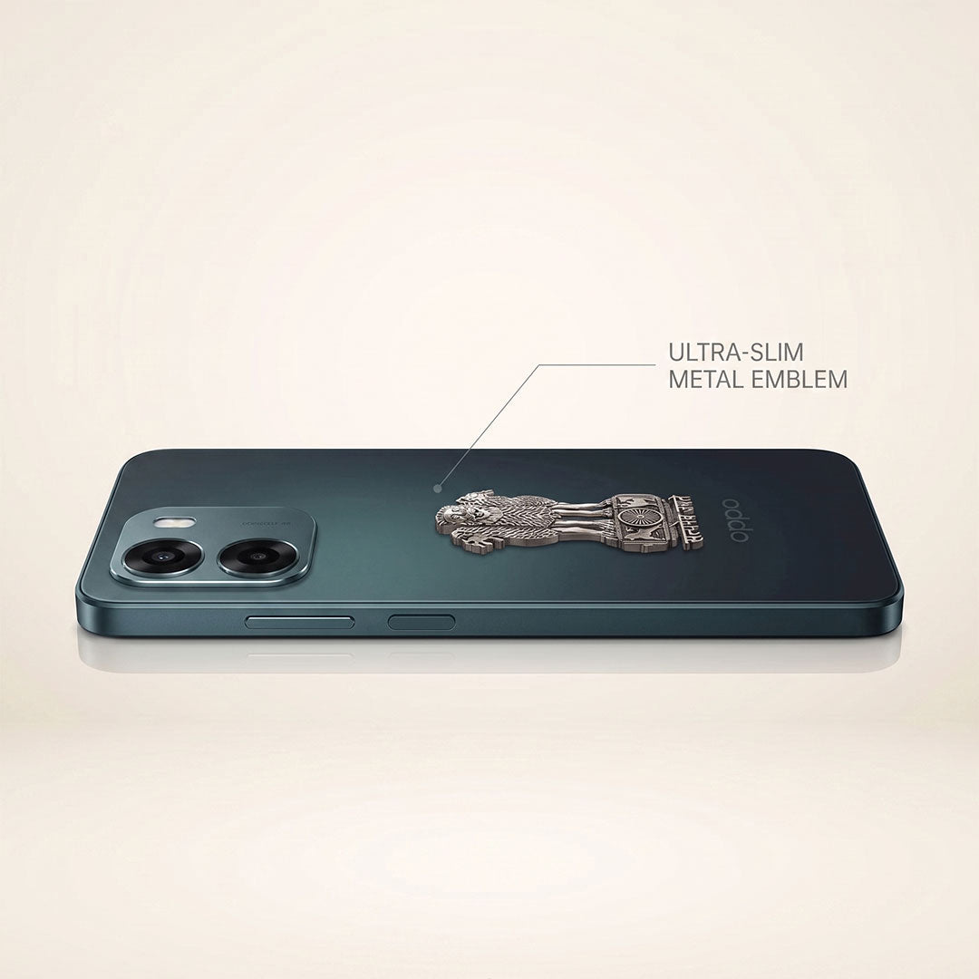 Oppo A6 5G Compatible Satyamev Jayate 3D Metal Emblem Sticker